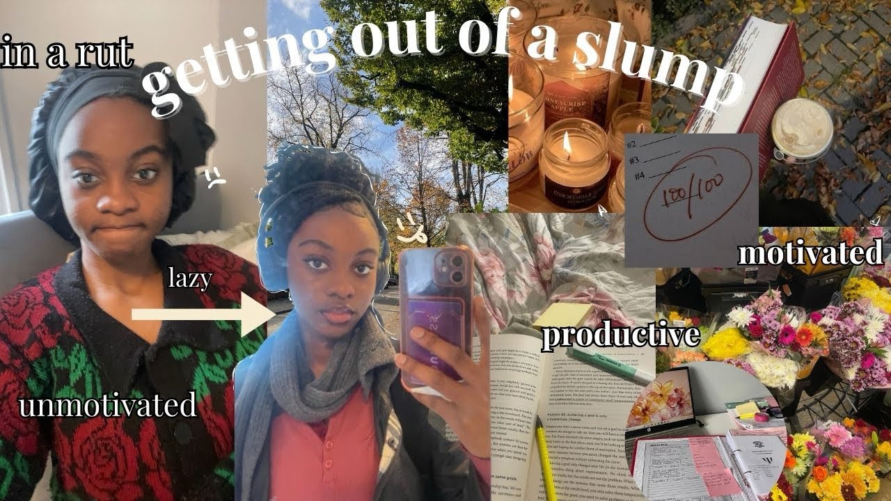 Getting out of a slump || Productive day,Study Vlog, Sixthform/College updates-the little things