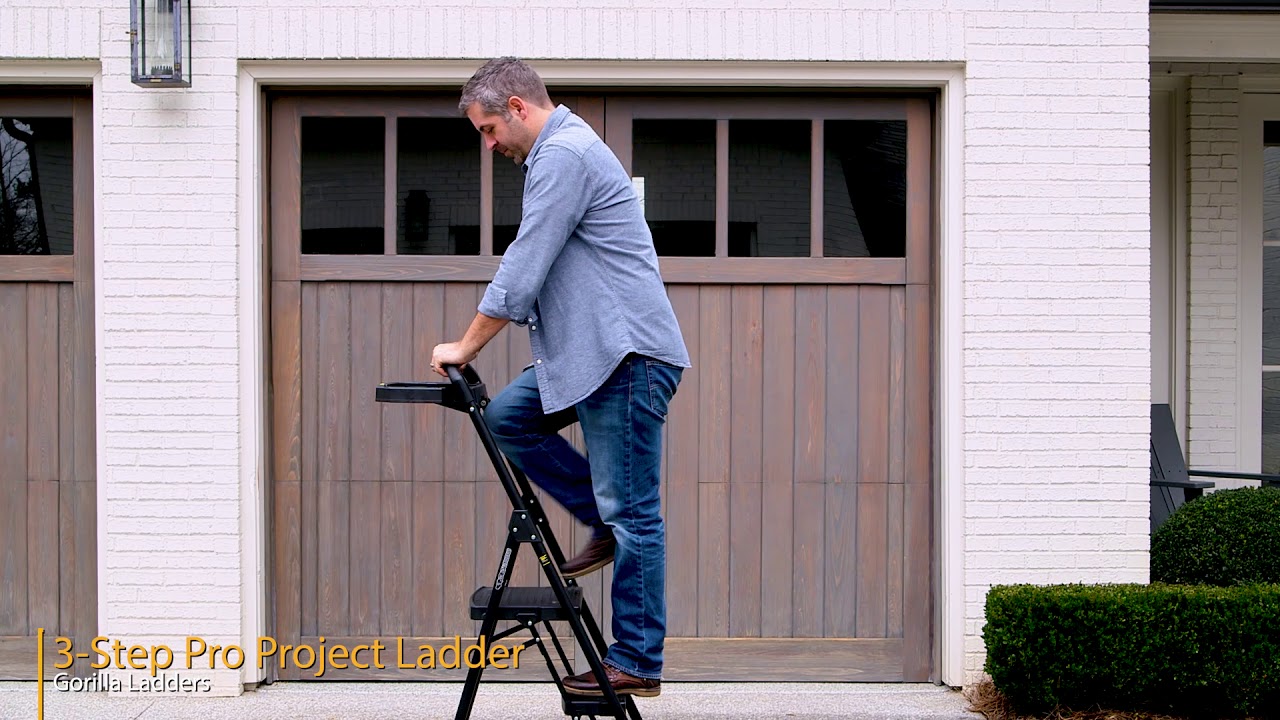 3-Step Pro-Grade Steel Project Ladder