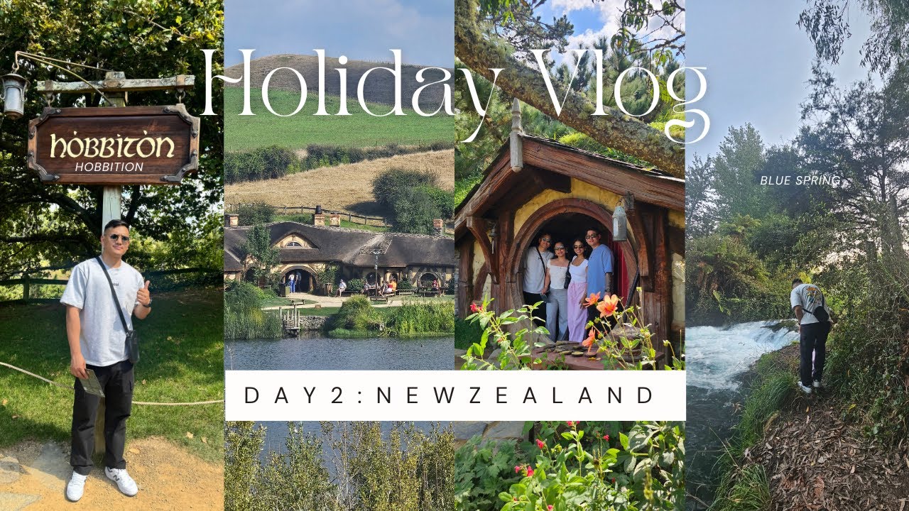 Holiday Trip To New Zealand: Day 2 (Motorhome, Hobbiton Movie set, Blue spring)