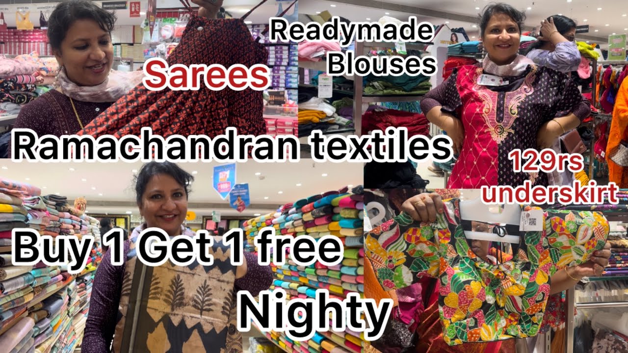 Ramachandran textiles nighty collections readymade blouses,sarees collections 