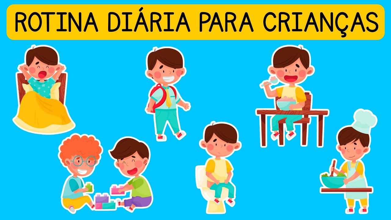 Rotina diária para crianças | Ensinando meu filho em casa | Quadro de rotinas | Aprender a ler