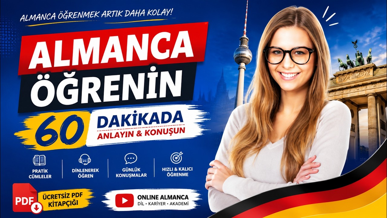 1 Saatte A1 Almanca öğrenin /Yeni başlayanlar için Almanca