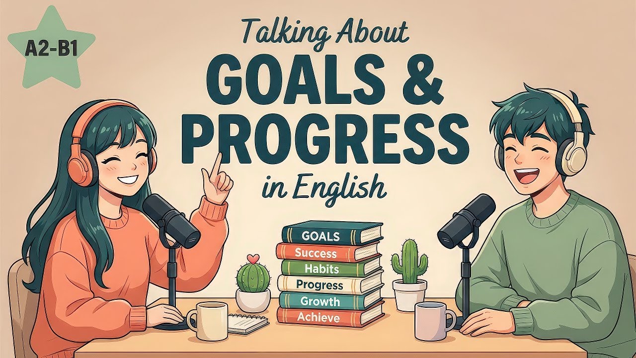 GOALS & PROGRESS! Talk About Your Journey in English! 🎯 | English Podcast For Learning English