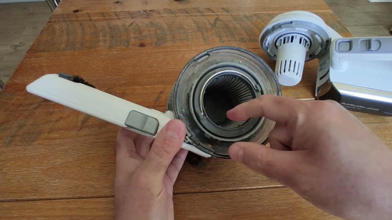 Как очистить фильтр ручного пылесоса Black & Decker Dustbuster Pivot