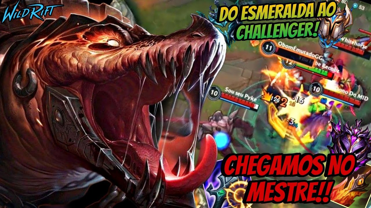 RUMO AO CHALLENGER #4 CHEGAMOS NO MESTRE COM O RENEKTON ABSURDAMENTE FORTE!! LoL Wild Rift