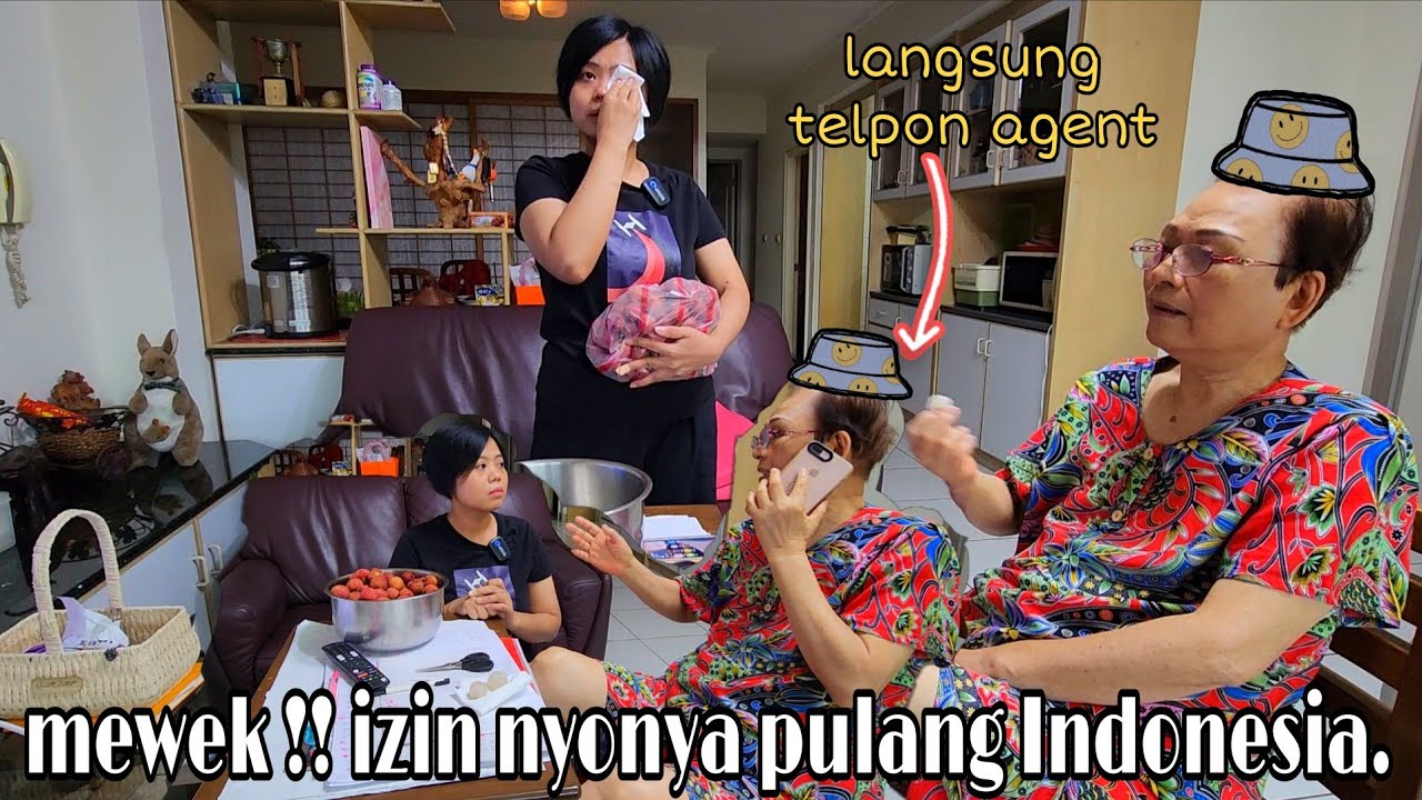 IZIN MAJIKAN PULANG INDONESIA ‼️ LANGSUNG DI TELPON IN AGENT - berurai air mata . 