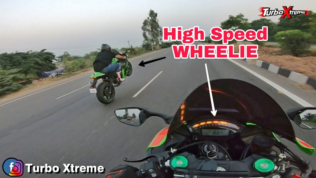 BANG-BANG Wheelie on Loudest ZX10-R on PUNJAB HIGHWAY #notsohyperriding