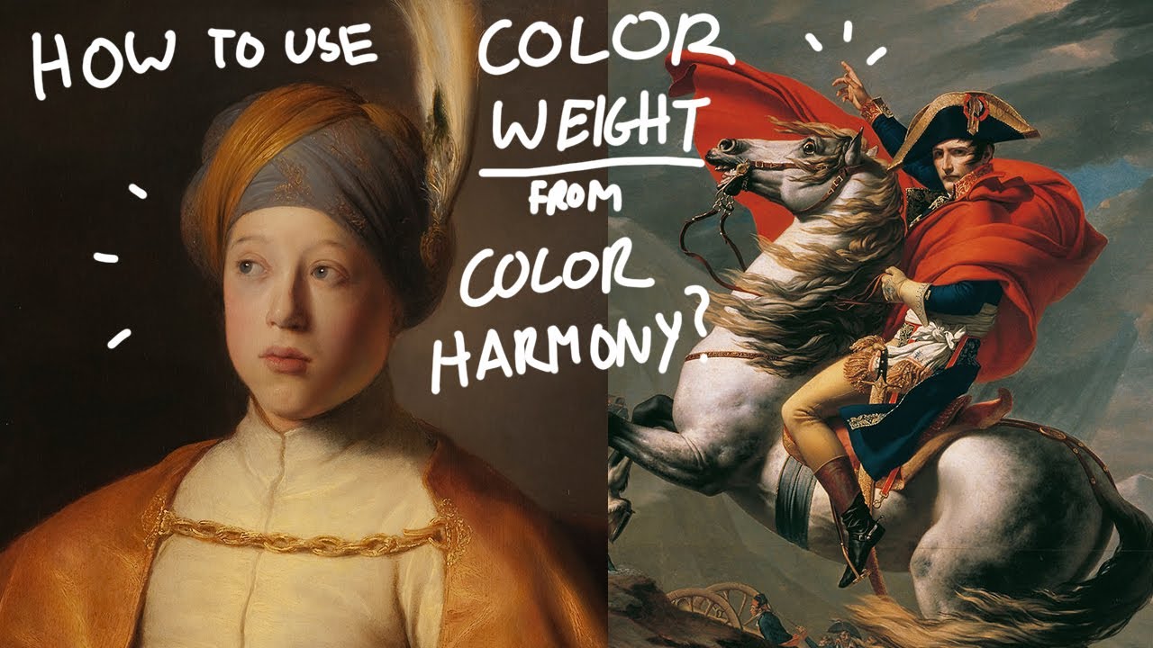 How to use Color Weight in a painting. (Color Harmony)