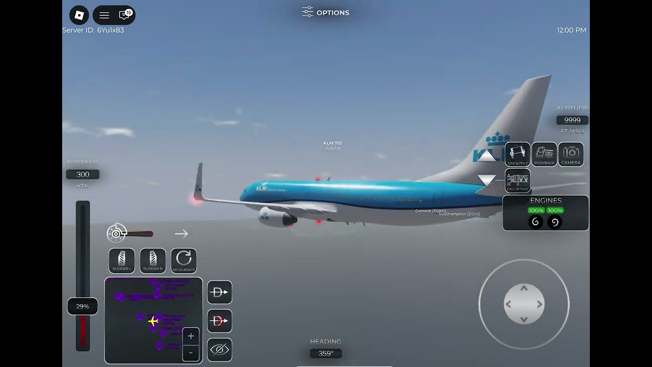 Short island hop | project flight | KLM 737-800 MDPC-EGKK