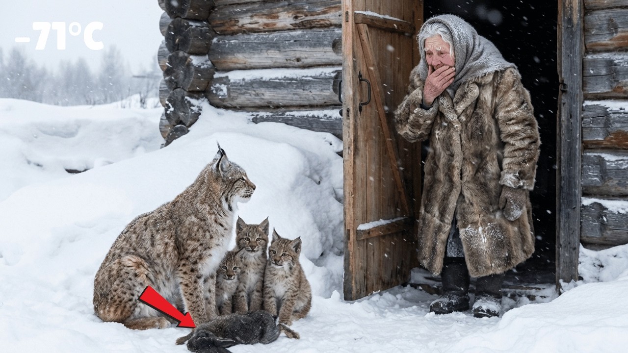 She Fed A Starving Lynx In Winter… What It Brought To Her Doorstep Shocked Everyone 🐾❄️