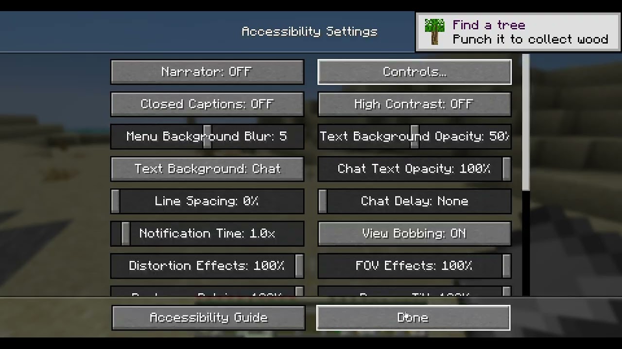Playing minecraft