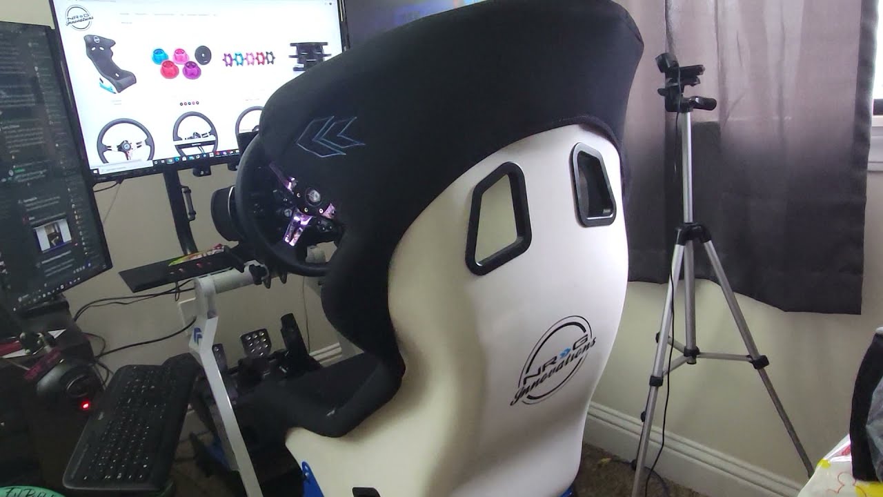 New NRG Innovations SIM Racing Halo Seat - Comparing it to my old seat