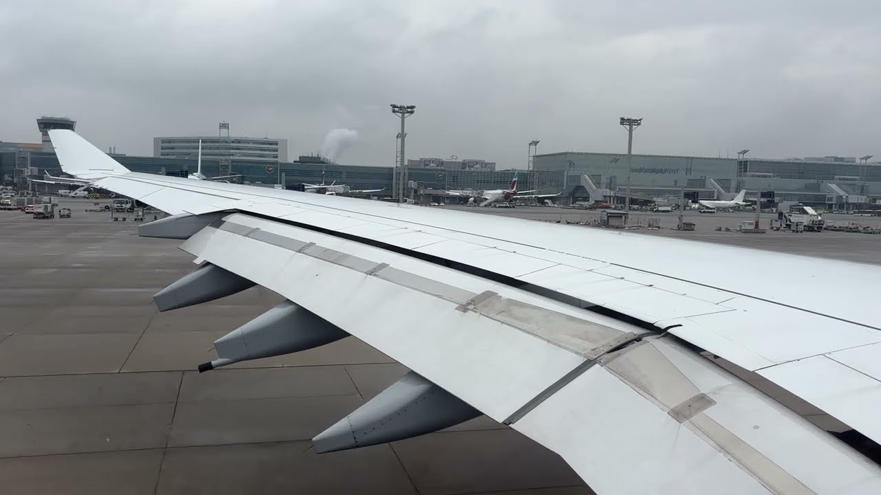 [4K] Rare A340! Lufthansa A340-600 Takeoff from Frankfurt | D-AIHX
