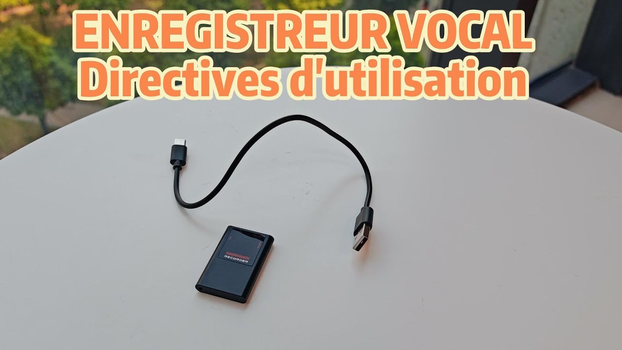 Guide d'utilisation - Enregistreur vocal numérique - FR