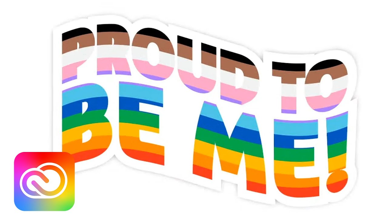 Custom Stickers for Trans Pride | Pride Design Challenge | Adobe Creative Cloud