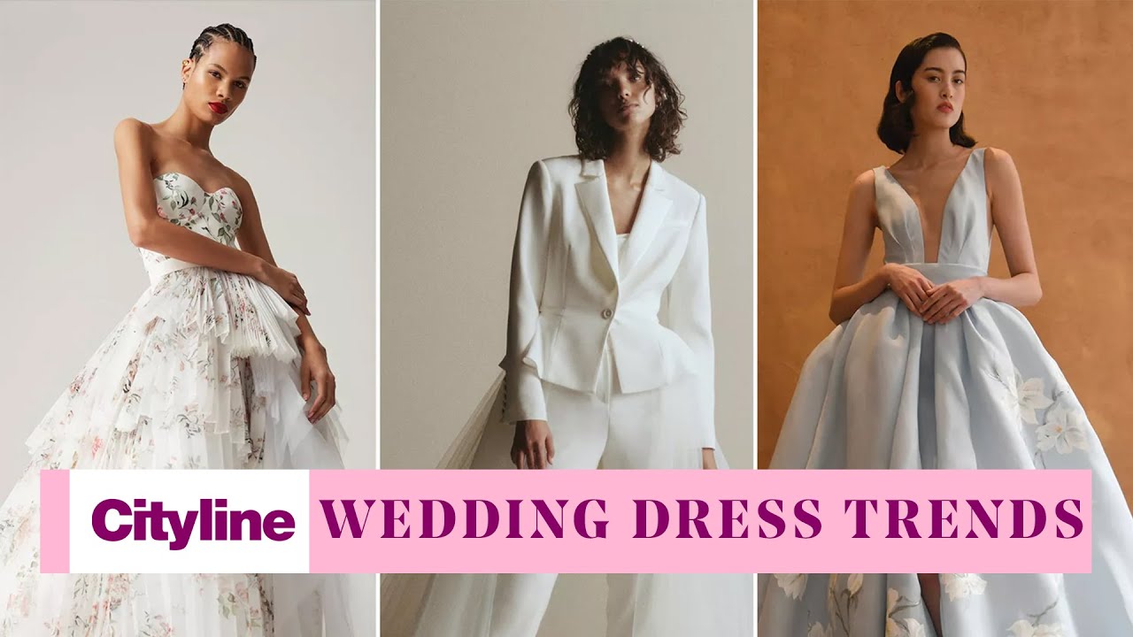 4 non-traditional wedding dress trends for 2022