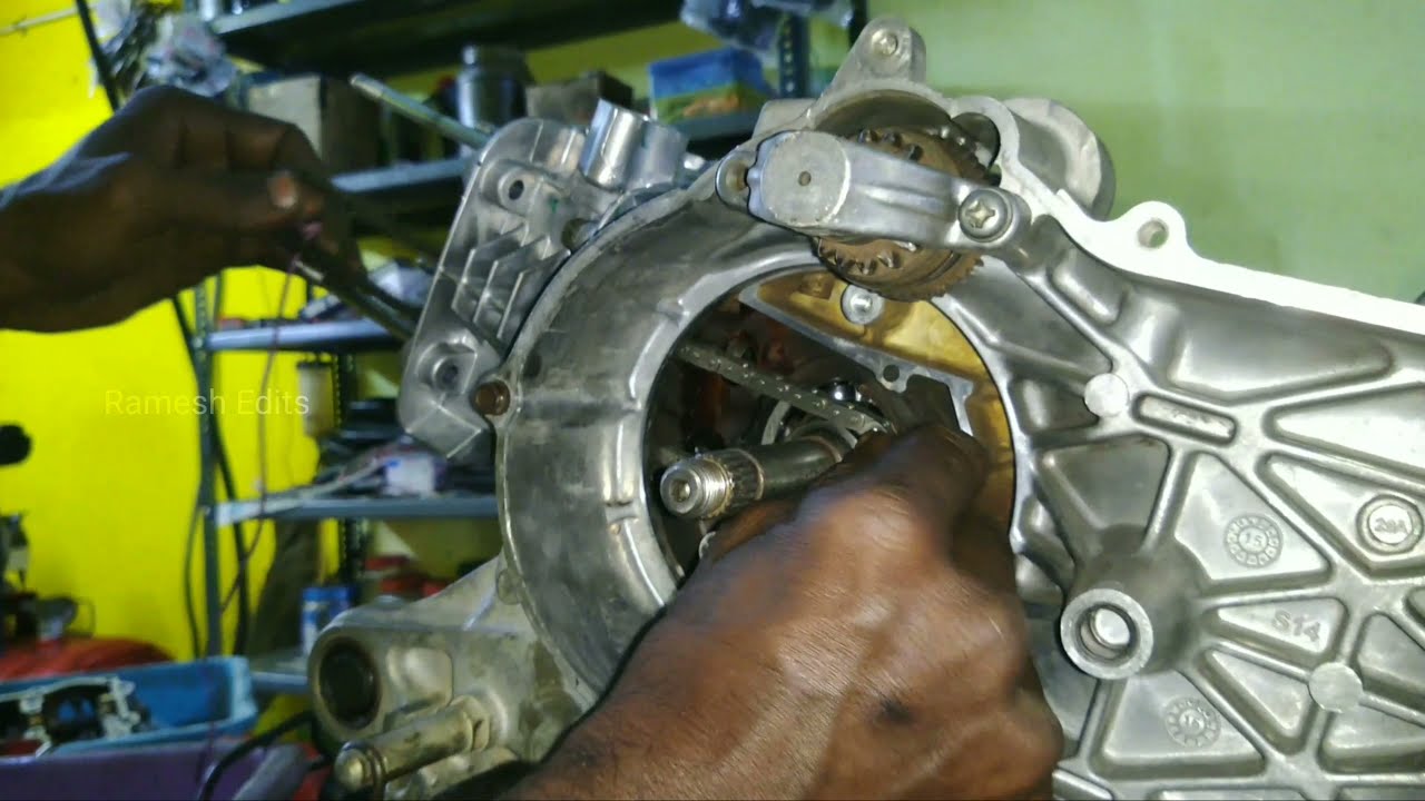 ASSEMBLING TVS SCOOTY ZEST 110 CC ENGINE FITTINGS FULL DETAILS TAMIL #tvsscooty #tvsscooter #engine