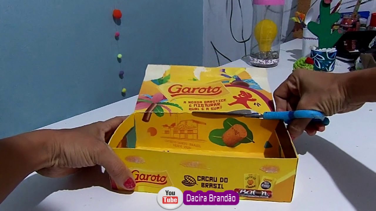 Como reciclar caixas de chocolate