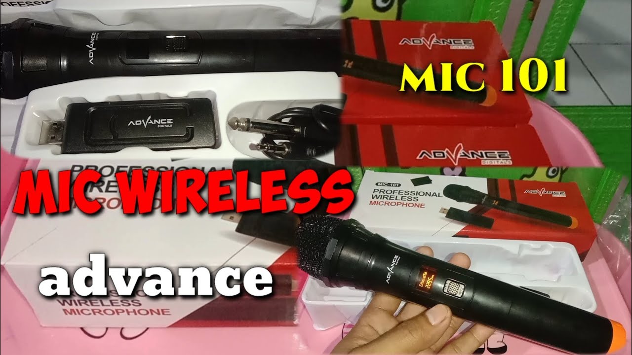 REVIEW DAN UNBOXING MIC WIRELESS ADVANCE 101