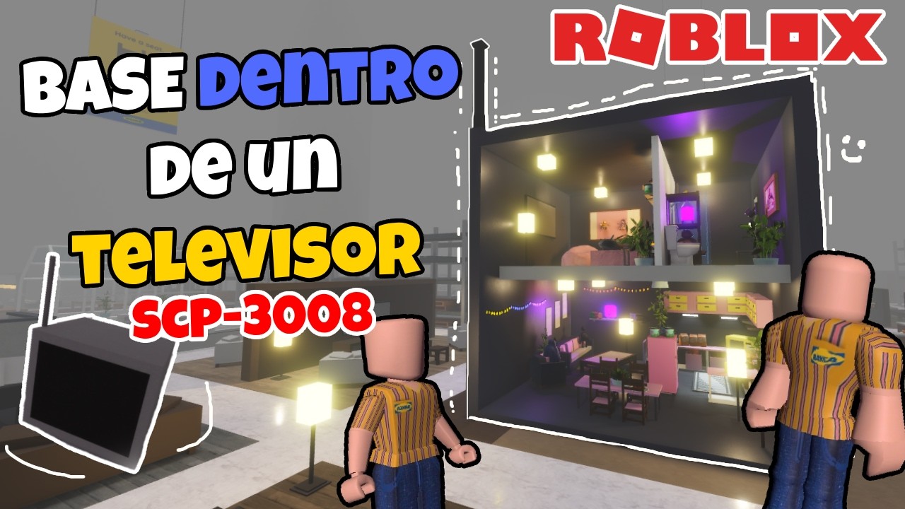 Construyo BASE AESTHETIC dentro de un TELEVISOR en SCP-3008 📺✨
