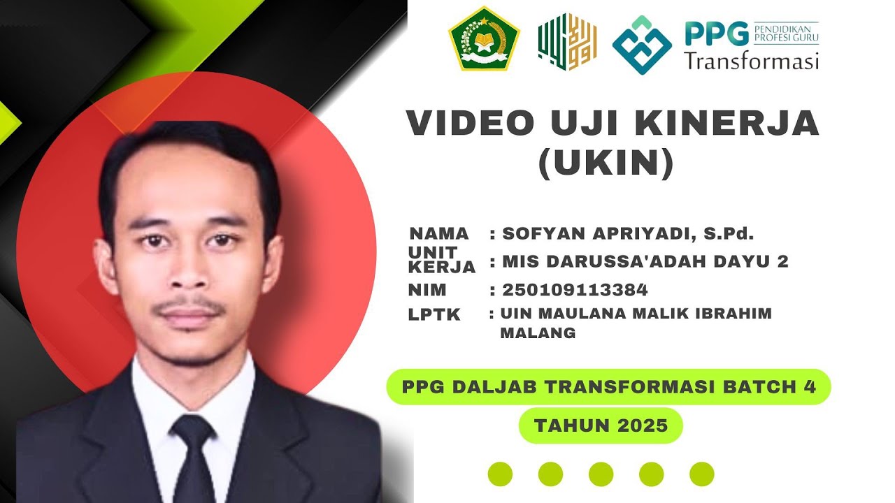 VIDEO UJI KINERJA (UKIN) PPG FIQIH DALJAB BATCH 4 TAHUN 2025 LPTK UIN MAULANA MALIK IBRAHIM MALANG