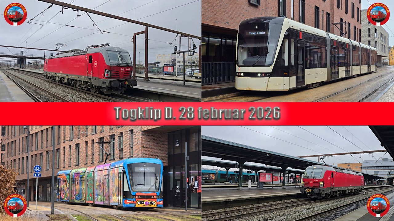 Togklip D. 28 februar 2026 - på Sjælland og Fyn 