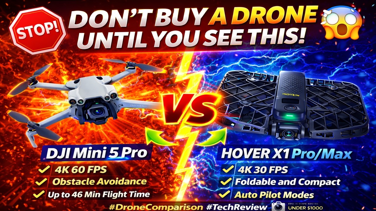 DJI Mini 5 Pro против Hover Air X1 Pro или Pro Max. Альтернатива после запрета DJI?
