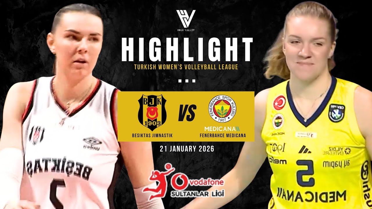 BESIKTAS vs FENERBAHCE | Professional Highlights | Turkish Women’s Volleyball League 2025