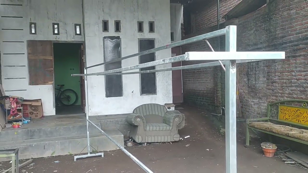 Cara Membuat  Jemuran Besi 3x3