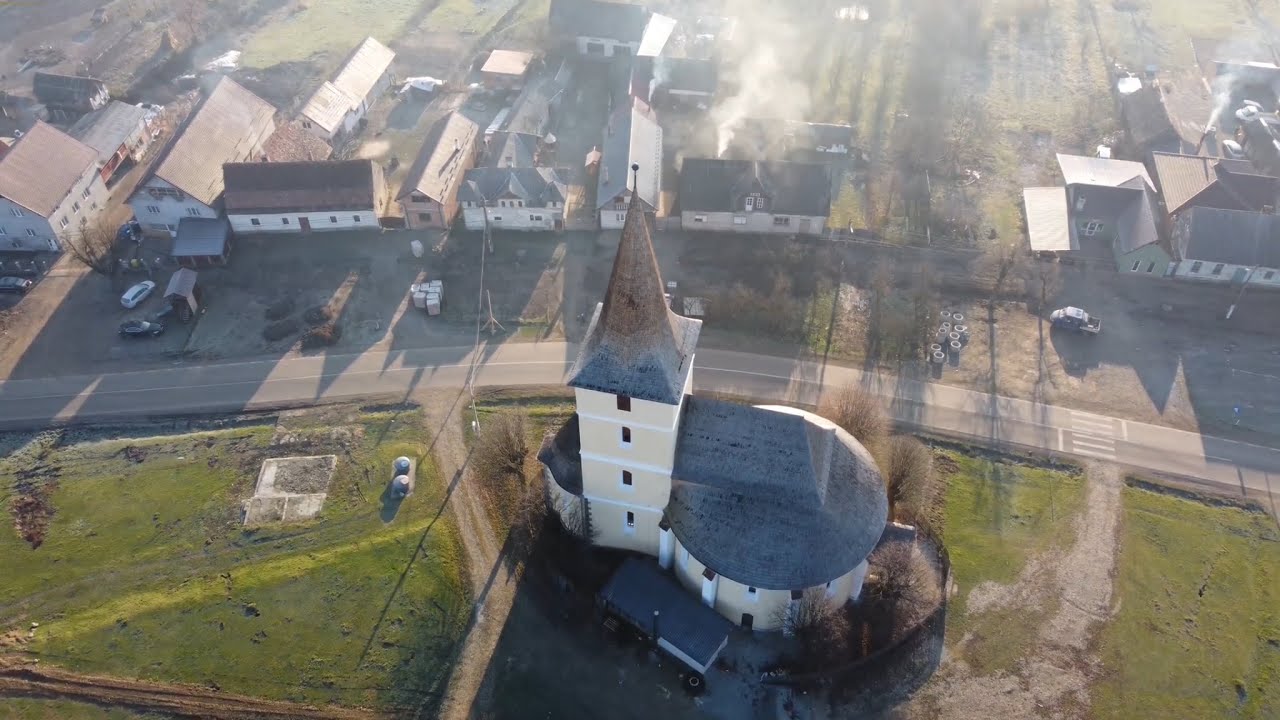 Romanian Saxon Church 4K – DJI Mini 2 Aerial Shot
