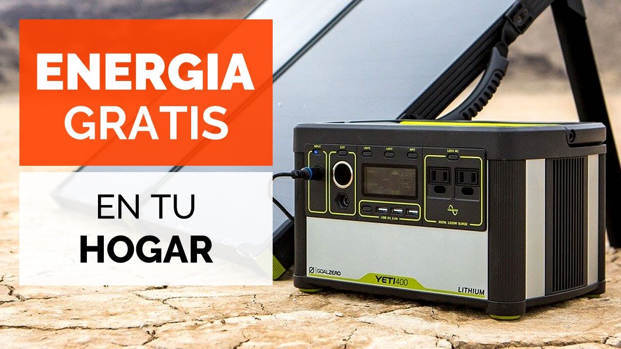 AHORRAR ELECTRICIDAD! Generador portátil de Energía Solar ☀️ Goal Zero Yeti 400