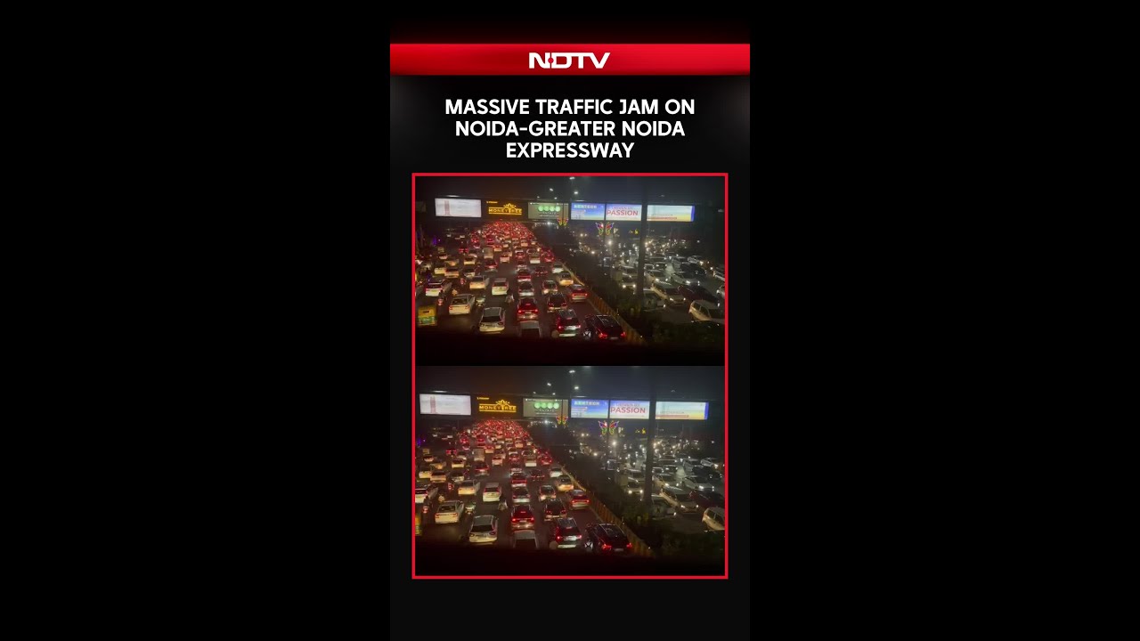 Massive Traffic Jam on Noida-Greater Noida Expressway