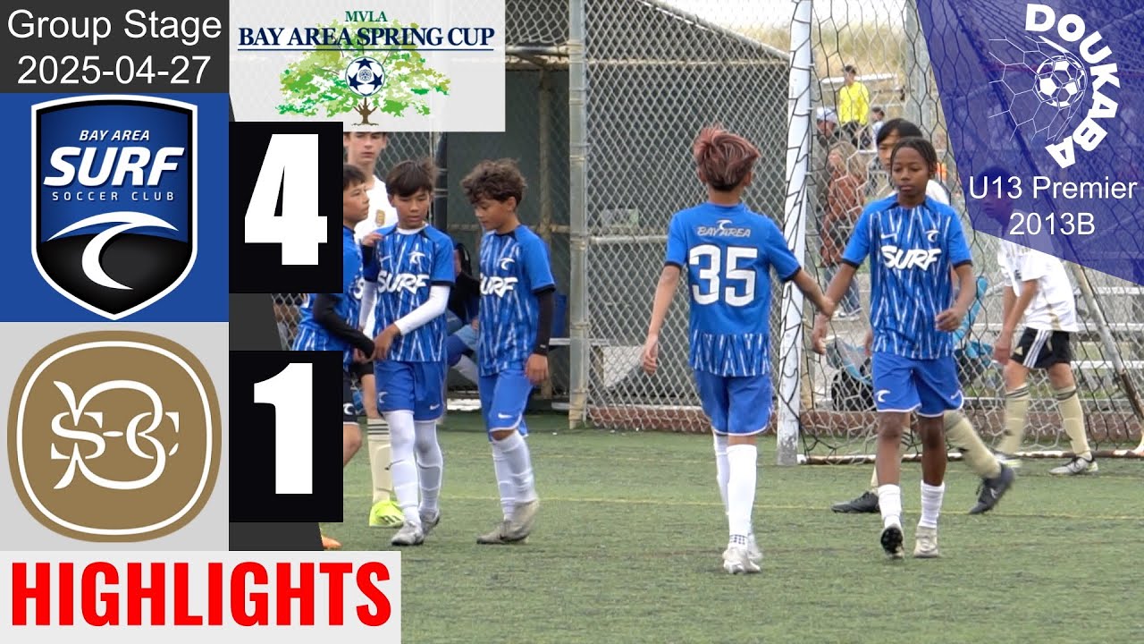 Bay Area Surf 13B Pre-MLS 4-1 Burlingame SC 2012B Navy | MVLA Spring Cup U13 Prem | 2025-04-27 | HL