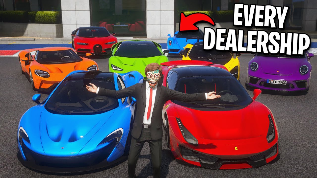 I Robbed Every Supercar Dealership in GTA 5 RP..
