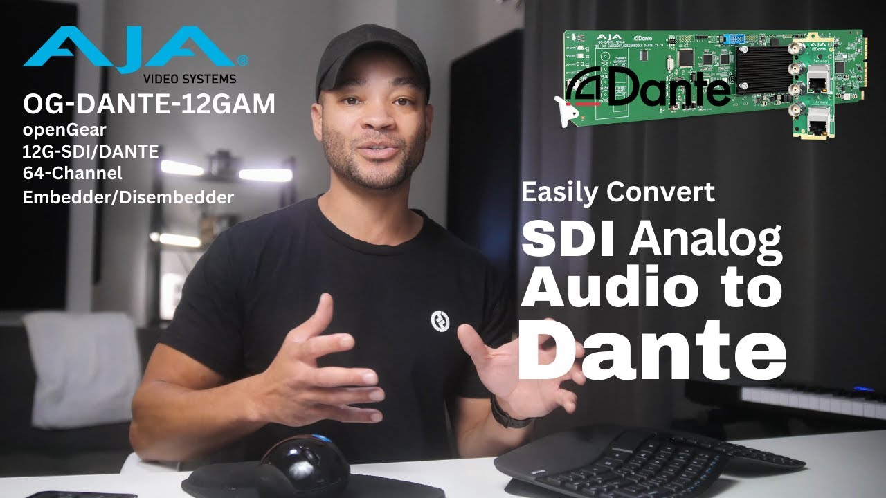 Connect SDI to Dante Like Never Before Using the AJA OG-Dante 12GAM Card for OpenGear