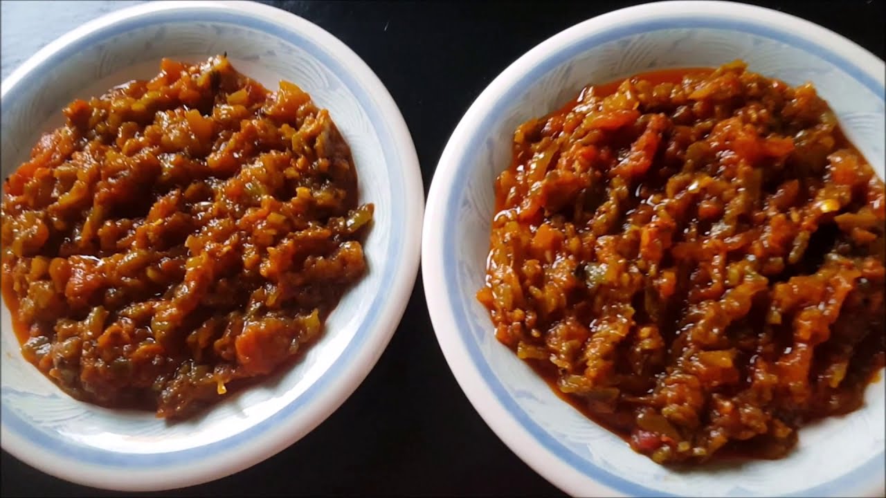 Felfla méchouia ( medkouka) recette marocaine  فلفلة مدقوقة او تكتوكة