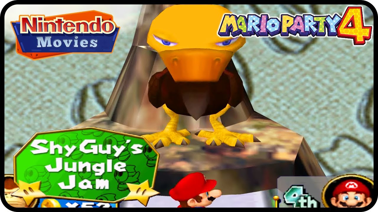 Mario Party 4 - Shy Guy's Jungle Jam (2 Players, 20 Turns, Mario vs Yoshi vs Luigi vs DK)