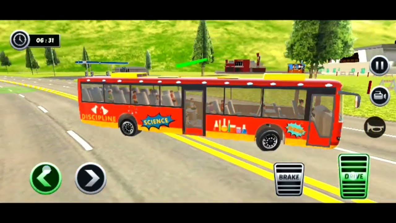 Kids School Bus Coach Driver | Levels 1-7 Gameplay