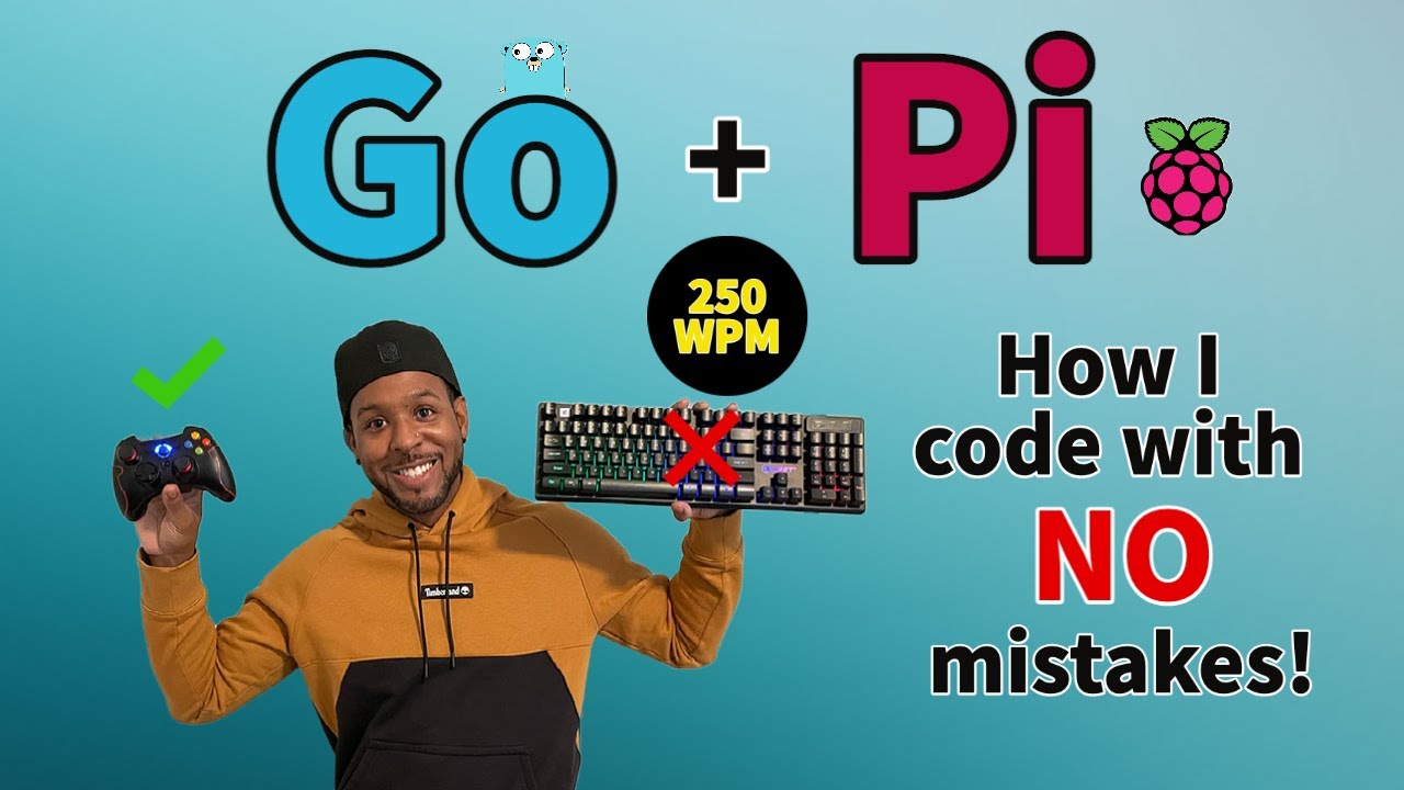Programming in Go with a Raspberry Pi 4 & Xbox Controller (faster than 250 WPM!)
