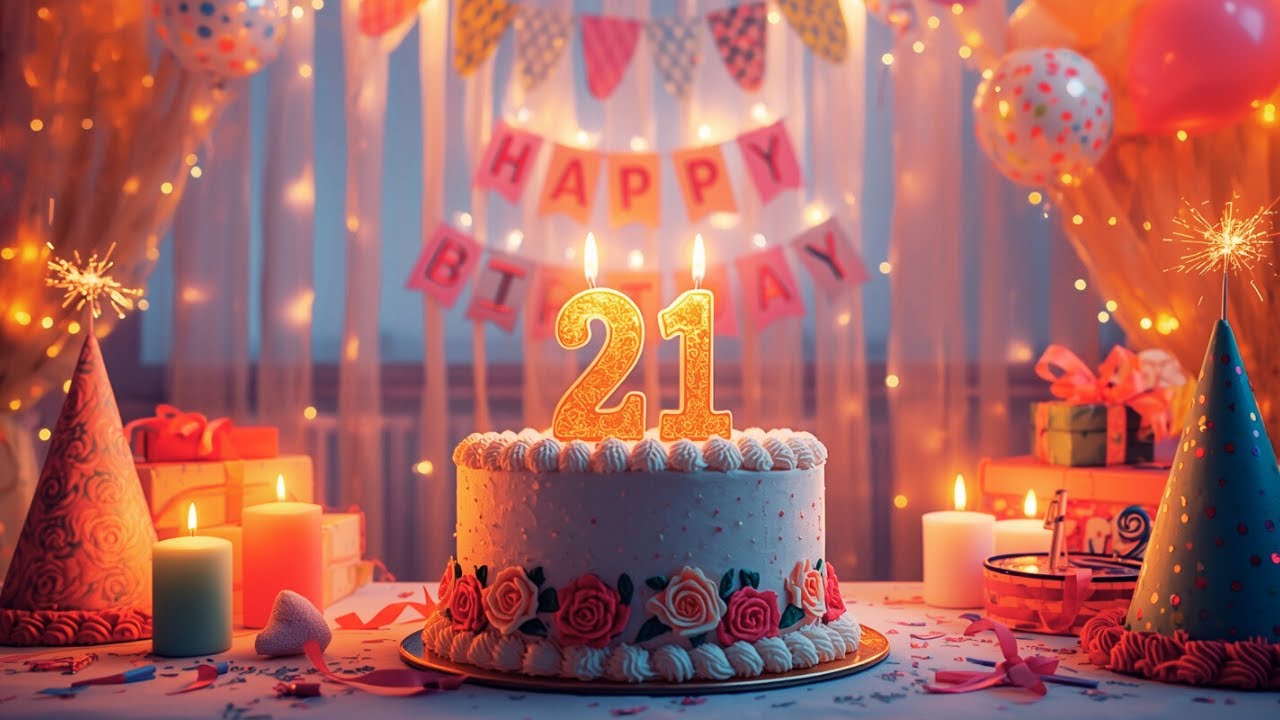 Happy Birthday 21 Year Old 🎂 Birthday Song with Countdown (30 Minutes)