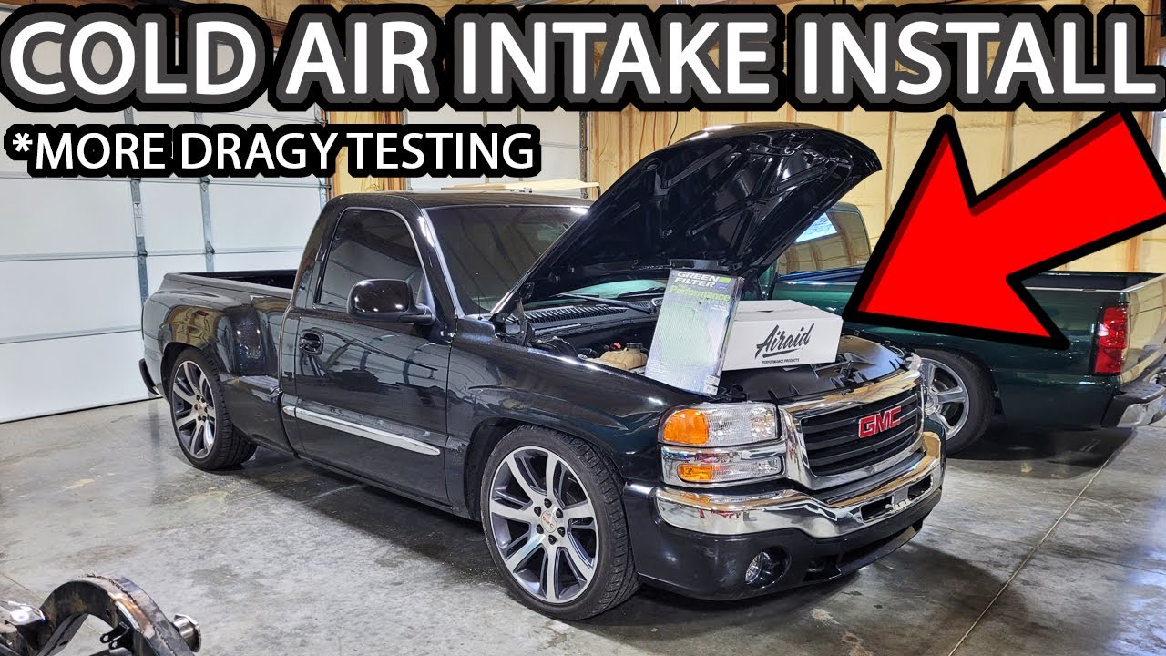 Установка и тестирование системы холодного впуска воздуха с помощью Dragy на NBS GMC Sierra Stepside