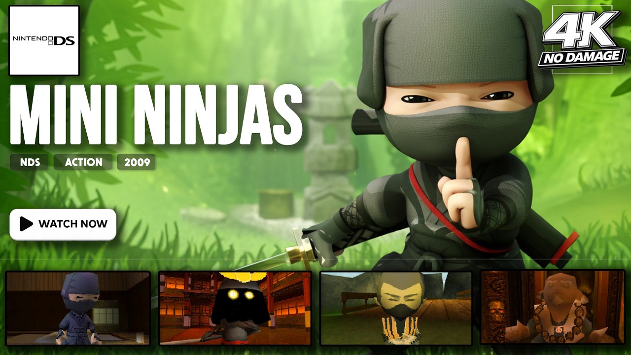 [NO DAMAGE] Mini Ninjas | NDS LONGPLAY | FULL GAME | 4K