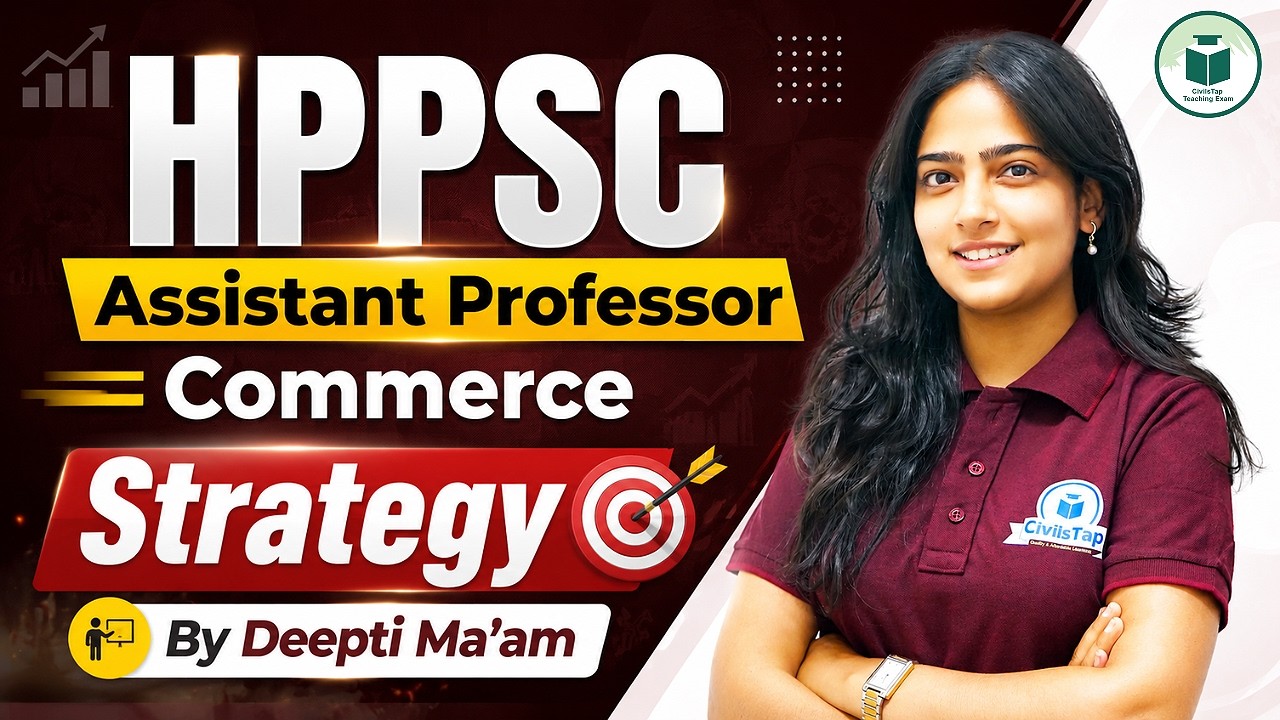 HPPSC Assistant Professor Commerce Strategy 2026 | Complete Preparation Plan | Deepti Ma'am