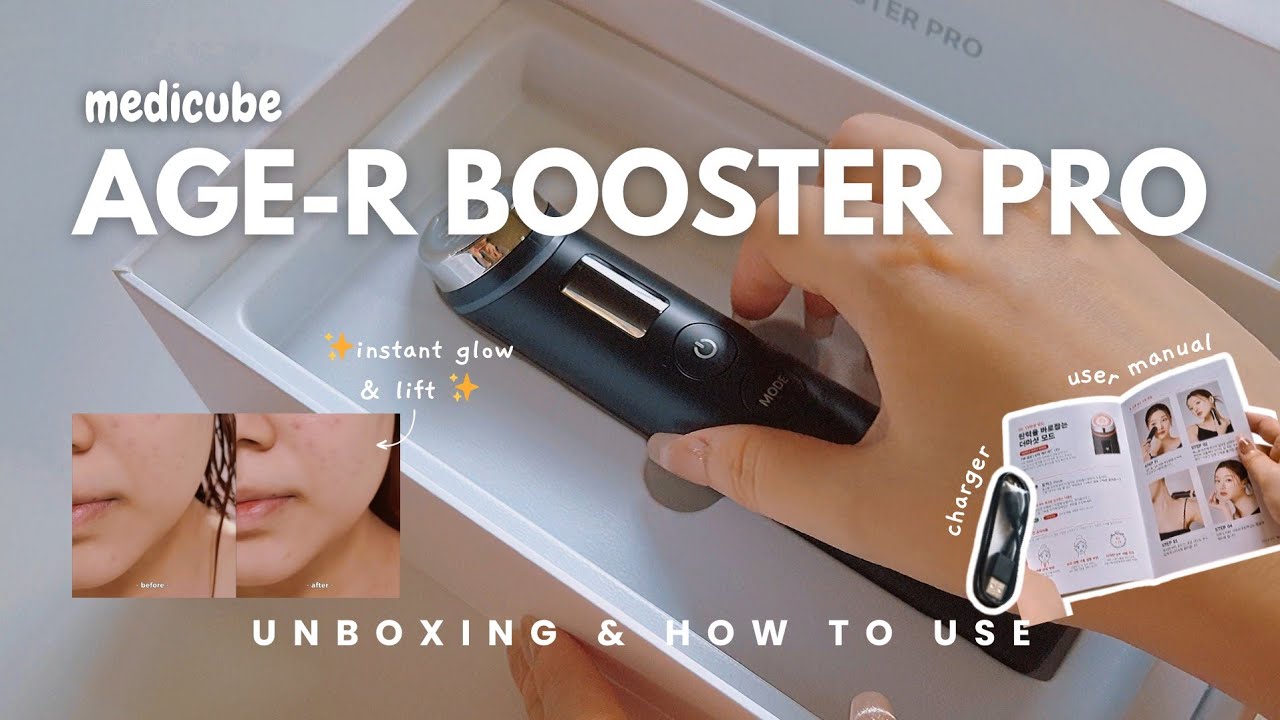 UNBOXING & HOW TO USE 🧖‍♀️📦 MEDICUBE booster pro