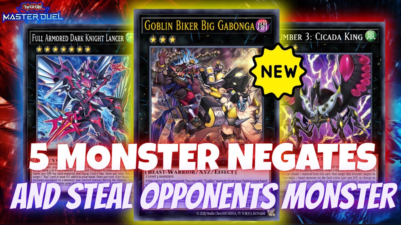 NEGATE, STEAL, Win, & REPEAT !! *NEW* Goblin Bikers is really Fun to Play!! [Master Duel]
