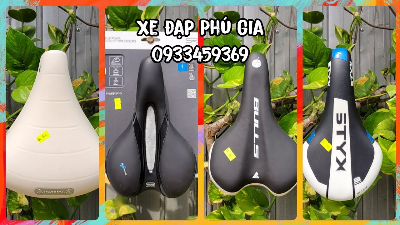 Thanh lý yên xe đạp SELLE ROYAL made in Italy, Velo, STYX, BULLS, PEGASUS. Zalo: 0933459369