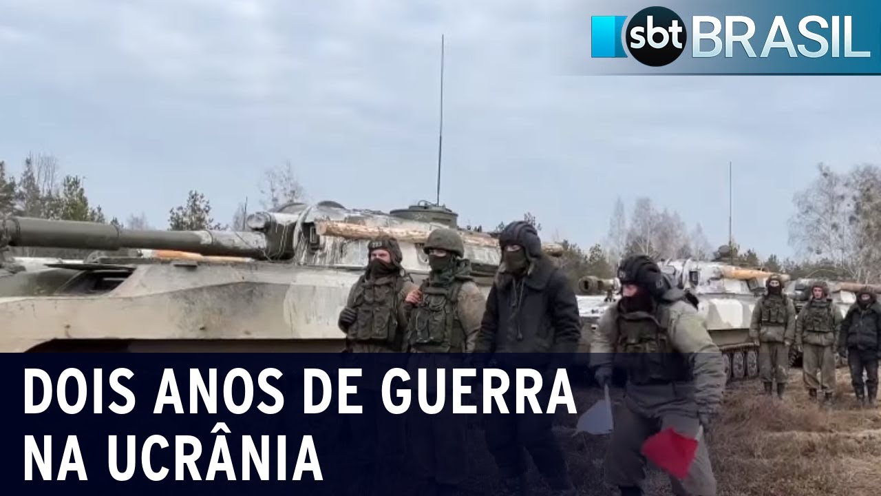 Dois anos de guerra na Ucrânia | SBT Brasil (24/02/24)