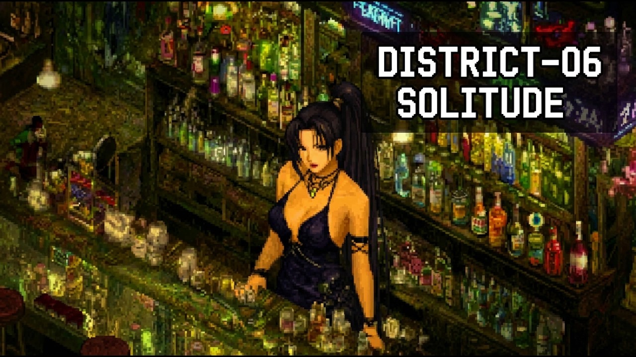 Sector 6 Slums 🌧️ Rainy Jazz & Cyberpunk Ambience [FF7 Inspired] - Focus & Coding
