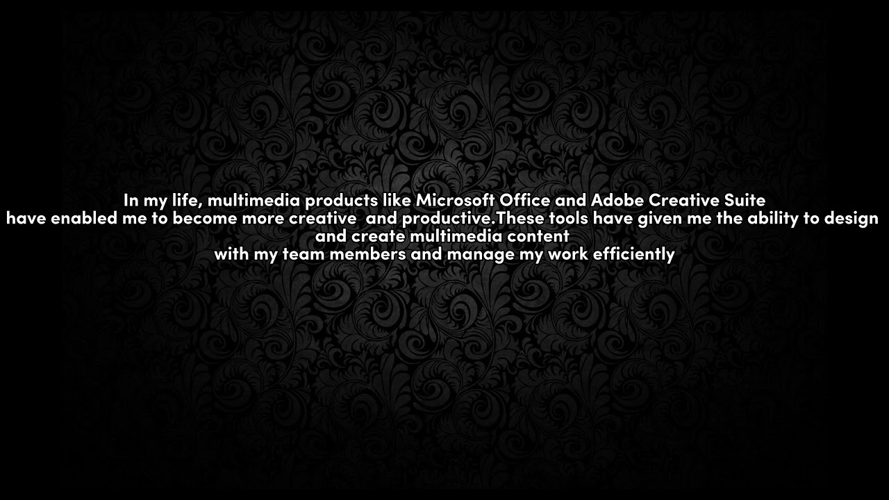 Week 7 : How multimedia applications and products changed my life ?