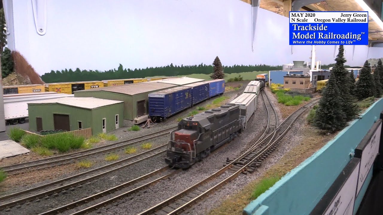 A Really Great Model Railroad, the Oregon Valley RR in N Scale, Operations and Trains in Action